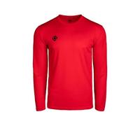 Izas - Camiseta Técnica para Hombre con Tecnología Dry Fit - Camiseta de Manga Larga con Hydrospeed Que Expulsa el Sudor a la Superficie y Mantiene Seca la Piel - Creus LSRED (Rojo) - Talla L