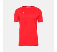 Izas- Camiseta Técnica para Hombre con Tecnología Dry Fit - Camiseta Deportiva de Manga Corta con Hydrospeed Que Expulsa el Sudor a la Superficie y Mantiene Seca la Piel - Creus Rojo - Talla M