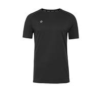 Izas- Camiseta Técnica para Hombre con Tecnología Dry Fit - Camiseta Deportiva de Manga Corta con Hydrospeed Que Expulsa el Sudor a la Superficie y Mantiene Seca la Piel - Creus Negro - Talla S