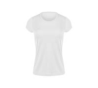 Izas- Camiseta Técnica para Mujer con Tecnología Dry Fit - Camiseta Deportiva de Manga Corta con Hydrospeed Que Expulsa el Sudor a la Superficie y Mantiene Seca la Piel - Creus Blanco - Talla XS