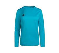 Izas- Camiseta Técnica para Mujer con Tecnología Dry Fit - Camiseta Deportiva de Manga Corta con Hydrospeed Que Expulsa el Sudor a la Superficie y Mantiene Seca la Piel - Creus Turquesa - Talla L