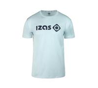 Izas - Camiseta Técnica Unisex con Tecnología Dry Fit - Camiseta Deportiva de Manga Corta con Hydrospeed Que Expulsa el Sudor a la Superficie y Mantiene Seca la Piel - Creus Big Logo Azul - Talla 2XS