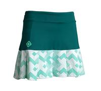 Izas Cantal Skirt Falda de Pádel para Mujer con Pantalón Interior. Mini Falda Elástica y Transpirable con Plisado y Múltiples Bolsillos. Color Verde