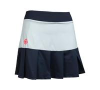 Izas Cantal Skirt Falda de Pádel para Mujer con Pantalón Interior. Mini Falda Elástica y Transpirable con Plisado y Múltiples Bolsillos. Color Light Blue/Navy Blue