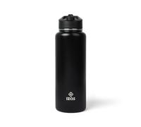 IZAS Caserta Botella de Acero Inoxidable 1L Doble Capa, Libre de BPA, Reutilizable y Reciclable. Cierre Hermético. Ideal para Bebidas Frías o Calientes