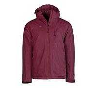 Izas - Chaqueta de Fibra para Hombre - Chaqueta Térmica de Rápido Secado con Cierre de Cremallera y Capucha - Material Transpirable Ideal para Actividades al Aire Libre - Naluns Rojo - L