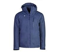 Izas - Chaqueta de Fibra para Hombre - Chaqueta Térmica de Rápido Secado con Cierre de Cremallera y Capucha - Material Transpirable Ideal para Actividades al Aire Libre - Naluns Azul Oscuro - M
