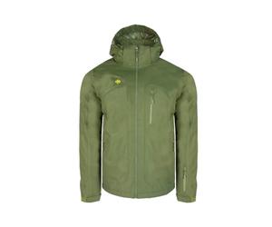 Izas - Chaqueta de Fibra para Hombre - Chaqueta Térmica de Rápido Secado con Cierre de Cremallera y Capucha - Material Transpirable Ideal para Actividades al Aire Libre - Naluns Caqui - M