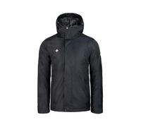 Izas - Chaqueta Deportiva Ultraligera para Hombre - Chaqueta de Rápido Secado con Cierre de Cremallera - Material Transpirable - Ideal para Actividades al Aire Libre - Aoslos Negro y Gris - M