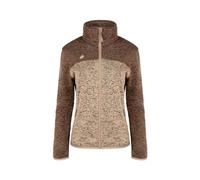Izas - Chaqueta Polar para Mujer - Chaqueta con Cierre y Bolsillos de Cremallera - Chaqueta Térmica Polar de Punto - Rápido Secado - Ideal para Actividades al Aire Libre - Samaun II Marrón - L