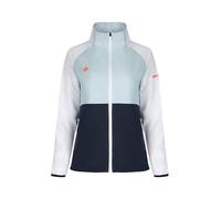 Izas - Chaqueta Técnica Deportiva con Capucha para Mujer - BARR M S/C - Tejido Bielástico - Ideal para Senderismo - BARR-W-S-C-Navy-Blue-Light-Blue - Tallas XS-2XL