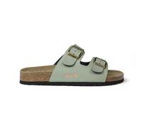 Izas Durtal V2 Sandalias para Mujer y Hombre de Verano Casual y Modernas. Chanclas de Playa para Caminar con Doble Cierre en Hebilla. Sandalias Unisex de Piel Cuero Color Caqui