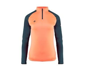 Izas - Forro Polar para Mujer - Camiseta Manga Larga con Cuello Alto y Cremallera - Forro de Invierno, Ligero y de Secado Rápido - Ideal para Actividades al Aire Libre - Taku Color Azul y Coral - M