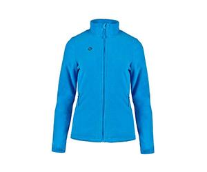 Izas - Forro Polar para Mujer - Chaqueta Polar con Cuello Alto y Cremallera - Forro Polar de Invierno Ligero y de Secado Rápido - Ideal para Actividades al Aire Libre - Padru Turquesa - XS