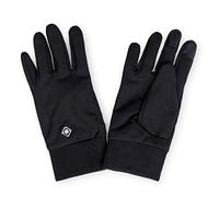 Izas - Guantes de Running Unisex - Guantes Deportivos con Perchado Interior - con Tejido Conductor para Utilizar Pantallas Táctiles - Ideal para Actividades al Aire Libre - TER Negro - Talla L
