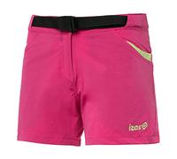 Izas Ivar Pantalones Cortos Trekking, Mujer, Fuxia/Verde Vivo, S
