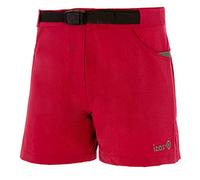 Izas Ivar Pantalones Cortos Trekking, Mujer, Rojo Mineral/Gris Oscuro, S