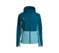 Izas Lanett W Chaqueta de Mujer Soft Shell AWPS Cortavientos Resistente al Agua Térmica Transpirable para Montaña y Uso Urbano con Capucha y Puños Ajustables
