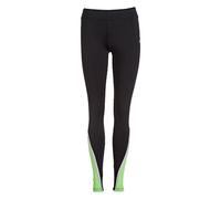 Izas Lena Mallas para Correr, Mujer, Negro (Black/Light Green), M
