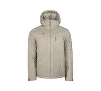 Izas Naluns M Chaqueta de Hombre para Invierno de Fibra Impermeable. Abrigo Cortavientos con Capucha Desmontable y Bolsillos para Frío, Nieve y Esquí. Color Beige