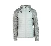 Izas Noya M Chaqueta de Hombre para Invierno Resistente al Viento y Lluvia. Abrigo Acolchado con Polar Térmico Transpirable y Bolsillos para Deporte, Senderismo y Frío. Color Gris