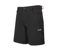 Izas - Pantalón Corto de Montaña para Hombre - Pantalón de Trekking y Senderismo de Primavera y Verano - Tejido Ligero y Fresco - Cómodo, Transpirable y de Secado Rápido - Lardy Negro - S