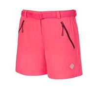 Izas - Pantalón Corto de Montaña para Mujer - Pantalón de Trekking y Senderismo - Tecnología Dry Fit Que Expulsa el Sudor a la Superficie - Transpirable y de Secado Rápido - Rillo Rosa y Rojo - XS