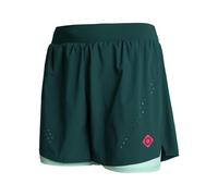 Izas Pantalón Corto Deportivo con Malla Interior para Mujer. Tejido Funcional Transpirable y Ligero. Perneras Anchas y Cinturilla Elástica Ajustable. Ideal para Deporte y Running
