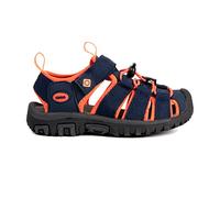 Izas - Sandalias de Senderismo con Punta Reforzada de Caucho - Sandalias Trekking para Niños Unisex Impermeable, Transpirable y Resistentes al Agua - Ideal Largas Caminatas - Azul y Azul Claro - 34