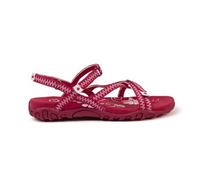 Izas Sandalias de Senderismo para Mujer Deportivas y Cómodas. Sandalias Planas de Verano para Trekking y Caminar de Diseño Ergonómico con 3 Ajustadores. Color Rosa