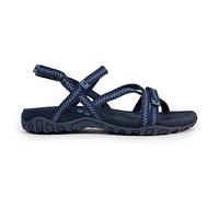 Izas Sandalias de Senderismo para Mujer Deportivas y Cómodas. Sandalias Planas de Verano para Trekking y Caminar de Diseño Ergonómico con 3 Ajustadores. Color Azul Marino