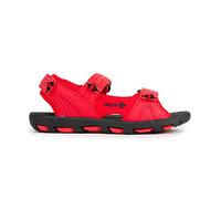 Izas - Sandalias de Senderismo Triple Cierre - Sandalias de Trekking para Niños Impermeable y Resistentes al Agua - Suela Eva Ideal para Largas Caminatas - Foratata Negro y Rojo - Talla 35