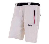 Izas Soar Pantalón Elástico Corto, Mujer, White/Fuxia, L