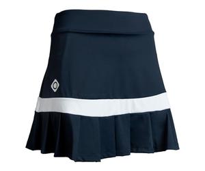 Izas Temple Skirt Falda de Pádel para Mujer con Pantalón Interior. Mini Falda Plisada Elástica con Múltiples Bolsillos. Color Azul Marino