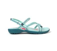 Izas Tencelle V4 Sandalias de Mujer para Verano para Senderismo y Trekking. Calzado de Caminar Deportivo y Cómodo. Sandalias Planas con 3 Ajustadores. Color Azul