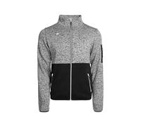 Izas Vadiel Chaqueta de Hombre Look Wool para Invierno. Abrigo Resistente al Viento y Lluvia con Cremallera y Bolsillos. Anorak Transpirable y Cálido para Frío y Nieve. Color Black/grey. Talla L