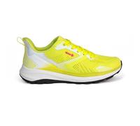 Izas - Zapatillas de Senderismo Unisex SAYA - Suela de Máxima Tracción - Tacos de 4 mm - Polyester y TPU - Tecnología de Amortiguación - Impermeables - Color Yellow-Fluor - Tallas 36-46