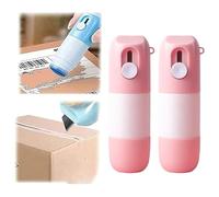 Izbdcy Kariney 2-in-1 Thermal Paper Correction Fluid with Unboxing Knife, Efficient Privacy Protection Eraser & Box Cutter for Courier Labels, Receipts, Identity Theft Prevention (Pink 2pcs)