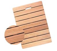 IZDOGA Alfombra Ducha,Alfombras Baño,Tarima de Madera para Ducha,Alfombrilla de Baño Rectangular de Madera Ecológico,Uso en Interiores y Exteriores,Antideslizante,Moda (30 * 70cm,Color Natural)