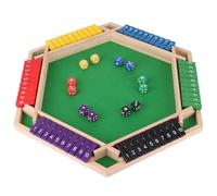IZDUDO Shut The Box Game 6 Jugadores, Juego de Mesa de Madera Juego de Dados Clásicos, Juguetes de Matemáticas Tradicional para Aula, Hogar, Viaje, Fiesta o Pub, Type B - 1