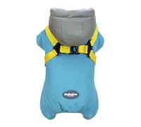 Izefia Abrigo para Perros Ropa para Mascotas Sudadera a Prueba de Viento Abrigos de Clima Frío Chaqueta Arnés Correa de Pecho Invierno Cálido Ropa Gruesa Abrigo de Algodón para Pequeño Perro Gato