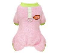 Izefia Ropa de Suéter para Perro Prendas Suéteres de Lana Polar Mameluco de Una Pieza Sudadera de Invierno Cálida para 4 Patas Pijamas Patrón Lindo Suéter Vaquero para Perro Pequeño o Gato Mediano