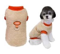 Izefia Ropa de Suéter para Perro Suéteres de Lana y Polar con Bucle para Correa Suéter de Invierno Abrigado Sudadera Suave Pijamas Adorables Chaleco con Patrón Lindo para Perro Pequeño y Gato Mediano