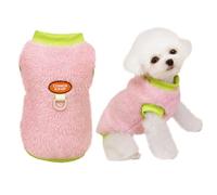 Izefia Ropa de Suéter para Perro Suéteres de Lana y Polar con Bucle para Correa Suéter de Invierno Abrigado Sudadera Suave Pijamas Adorables Chaleco con Patrón Lindo para Perro Pequeño y Gato Mediano