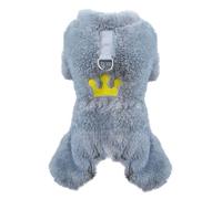 Izefia Ropa de Suéter para Perros Sudadera de Lana para Invierno Cálida 4 Piernas Mono Pijamas Suéter de Princesa Heredera para Perro Pequeño Gato Mediano