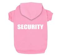 Izefia Ropa para Perros Sudadera con Capucha Security Suéter Abrigo de Algodón Polar Cálido para Perros Pequeños Gato Mediano Rosado XS