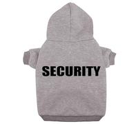 Izefia Ropa para Perros Sudadera con Capucha Security Suéter Abrigo de Algodón Polar Cálido para Perros Pequeños Gato Mediano Gris XL
