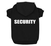 Izefia Ropa para Perros Sudadera con Capucha Security Suéter Abrigo de Algodón Polar Cálido para Perros Pequeños Gato Mediano Negro 4XL