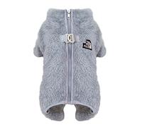 Izefia Suéter para Perro Ropa Prendas de Vestir Suéteres de Forro Polar de Lana Pijama Enterizo de Invierno Suéter Cálido Sudadera Pijamas con Patrón Cara de Mascota para Perro Pequeño o Gato Mediano