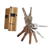 IZHAOGJING Bombin Cerradura Seguridad, Bombin Doble Embrague Cilindro de Puerta Cilindro de Cerradura polarizado Cerradura de Puerta de latón Llaves de núcleo Alargado(60(30-30))